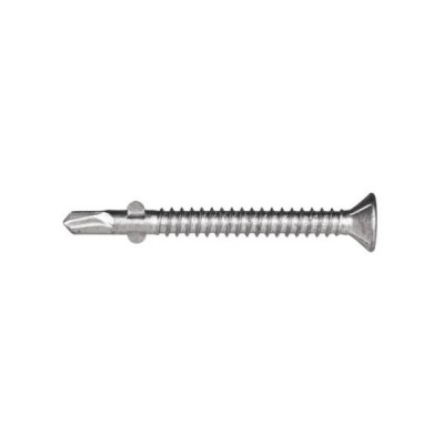 Countersunk ribbed head square drive wing tips self-drilling screws outdoor galvanized screws manufacturer