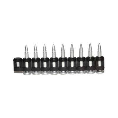 2.7*25mm Plastic collated step shank pinch point concrete nails